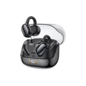 YESIDO YSP29 Ear Clip Wireless Earbuds Bluetooth 6.0 with Digital Display – Black