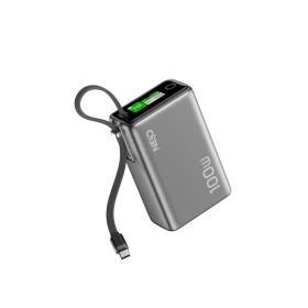 NEO Power Bank 25000mAh with Type-C Cable, 100W, TFT Dynamic LED Power Display