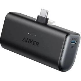 Anker Nano Power Bank 22.5W 5000mAh with Built-In USB-C Connector – Black
