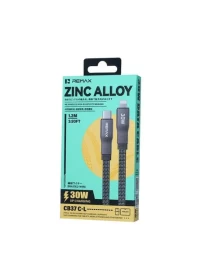 Remax CB37 Pisces Series Zinc Alloy Braided Charging Cable 1.2M C-L 30W