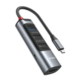 Yesido HB19 USB + Type-C Hub Adapter 5Gbps – Space Gray