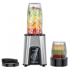 YESIDO EC27 2-in-1 Mini Blender & Grinder 850W 600ml – Silver