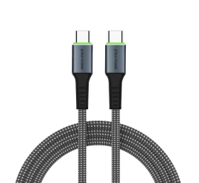 Extra Power USB-C to USB-C 60W Durable Braided Charging & Data Cable - 2m