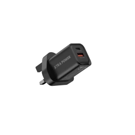 XTRA POWER 35W GaN Fast Wall Charger with USB-C and USB-A Ports