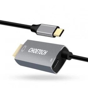 CHOETECH USB-C to HDMI & PD Cable 2m - Gray