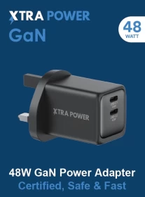 Extra Power 48W Fast Wall Charger with Dual USB-C Ports