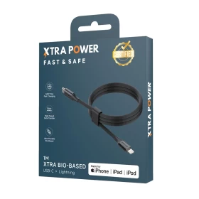 Extra Power MFi Certified USB-C to Lightning 60W Bio-Based Charging Cable - 1m