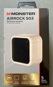 سبيكر بلوتوث محمول صغير Monster AirRock S03 - بيج