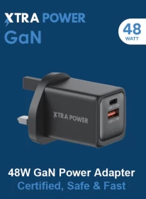 Extra Power 48W Fast Wall Charger with USB-C & USB-A Ports