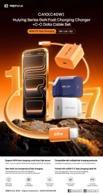 REMAX CA10-C40W 40W Fast Charger - Orange