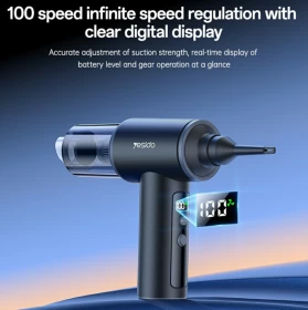 Yesido Cordless Car Vacuum Cleaner with LED Display
