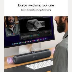 YESIDO YSW42 20W Wireless Bluetooth 5.3 Soundbar Speaker – Black